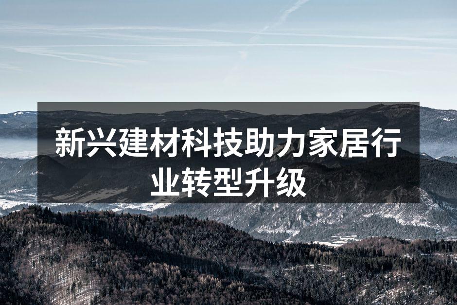 新兴建材科技助力家居行业转型升级